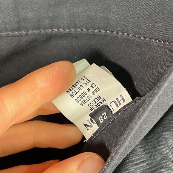 Hudson Blake Black Straight Slim Chinos Size 28 - Picture 5 of 10